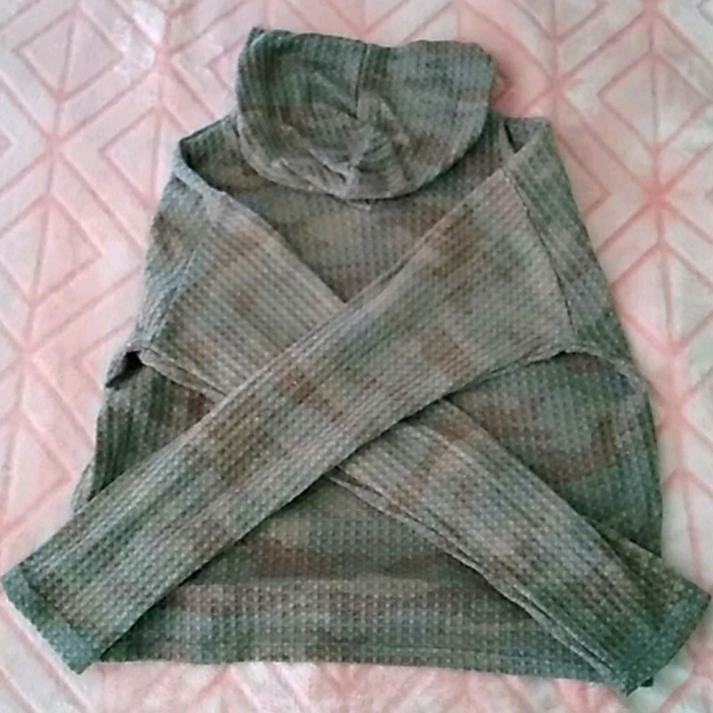 A cropped long sleeve